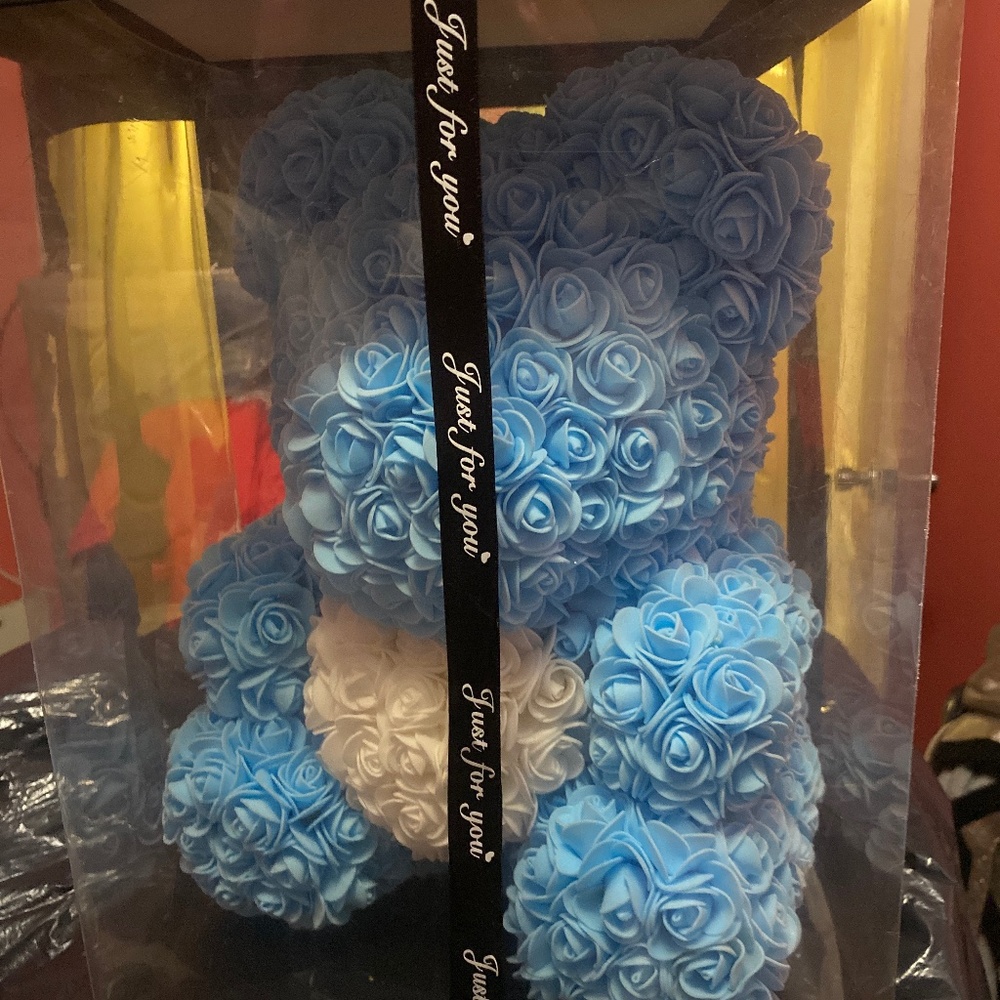 Flower teddy bear